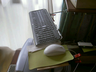 HP純正キーボードとLogicool製マウス