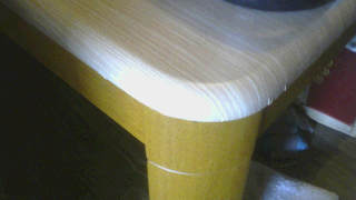 キャンドゥのインテリアシート 木目調ナチュラルをテーブルの天板