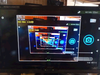 Miracastデバイス接続テレビを撮影したらドロステ効果発生