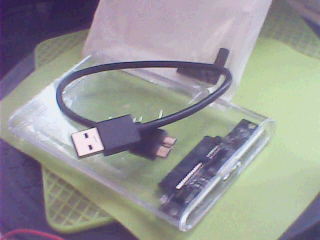 2.5インチHDD/SSDケース USB 3.0 透明 AliExpress/BEST Tools House Store 2025/07/15到着分