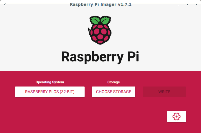Raspberry Pi Imager v1.7.1