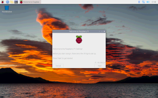 Raspberry Pi Imager v1.7.1によるデスクトップ版インストール・ログイン後の初期画面